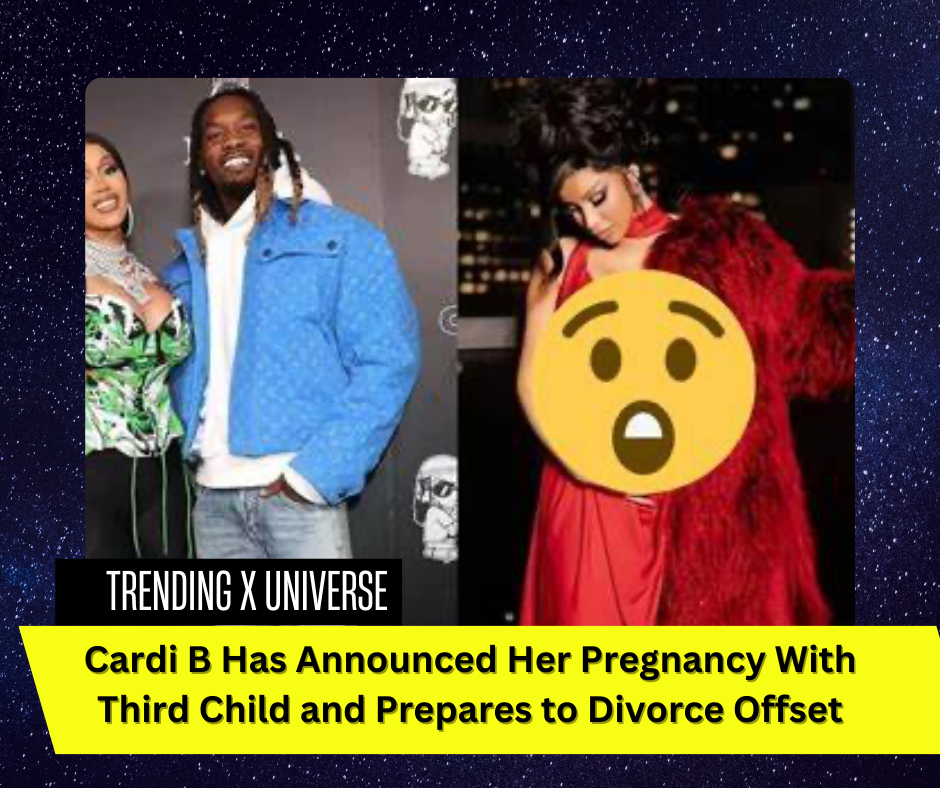 Cardi B files for divorce and announces pregnancy.